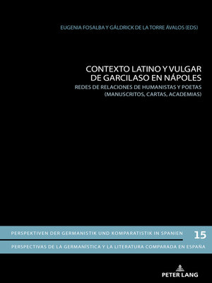 cover image of Contexto latino y vulgar de Garcilaso en Nápoles